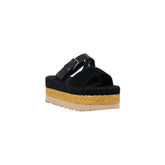 UGG Black Suede Leather Sandal
